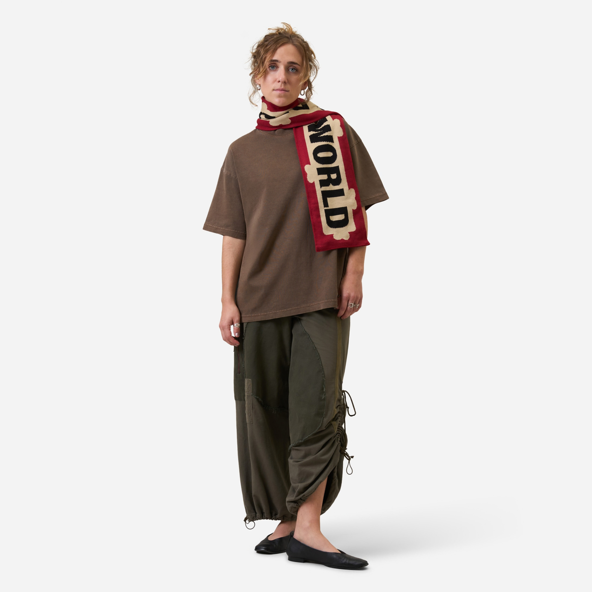 Hearts Rule The World Scarf Red