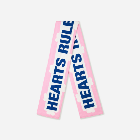 Hearts Rule The World Scarf Pink