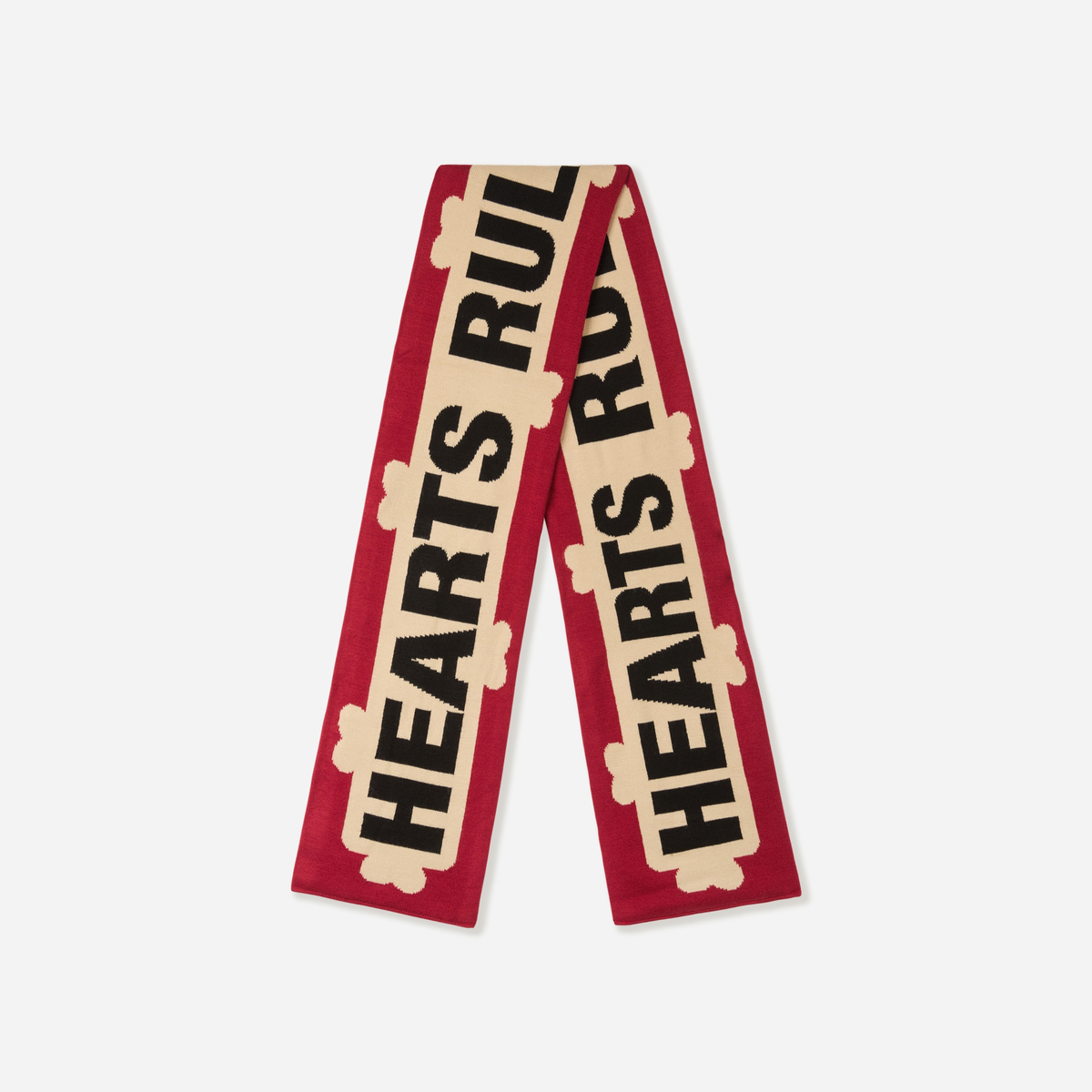 Hearts Rule The World Scarf Red