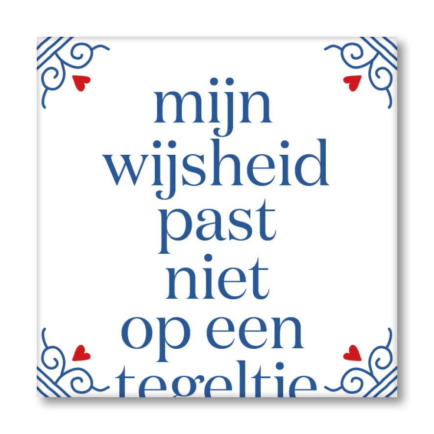 Wijsheid Tegeltje