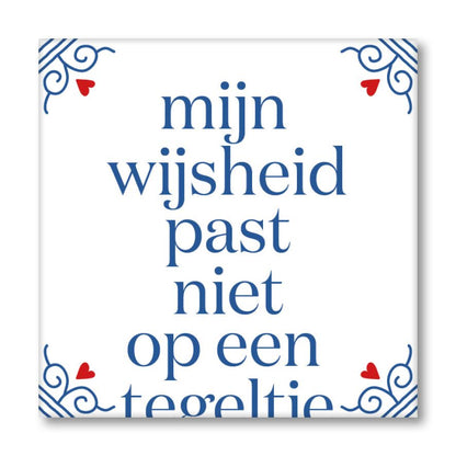 Wijsheid Tegeltje