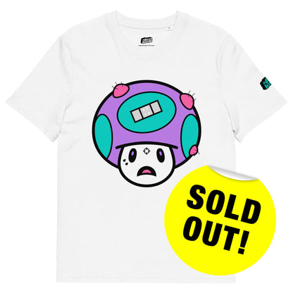 Wit T-Shirt met een afbeelding van Toad, ontwerp door De Zwarte Markt en verkrijgbaar bij cadeauwinkel 'A Given Horse'. Voorkant, uitverkocht.